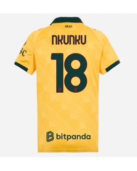 Billige Fotballdrakt AC Milan Christopher Nkunku #18 Replika Tredjedrakt Dame 2025-26 Kortermet Billige Fotballdrakt AC Milan Christopher Nkunku #18 Replika Tredjedrakt Dame 2025-26 Kortermet